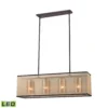 Westmore by ELK Lighting Chandeliers Sandbar 4-Light Oil Rubbed Bronze Craftsman Cage Chandelier