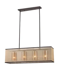 Westmore by ELK Lighting Chandeliers Sandbar 4-Light Oil Rubbed Bronze Craftsman Chandelier