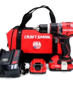 CRAFTSMAN Hammer Drills V20 1/2-in 20-volt Max Variable Speed Brushless Cordless Hammer Drill (2-Batteries Included) -Craftsman Store 09613539