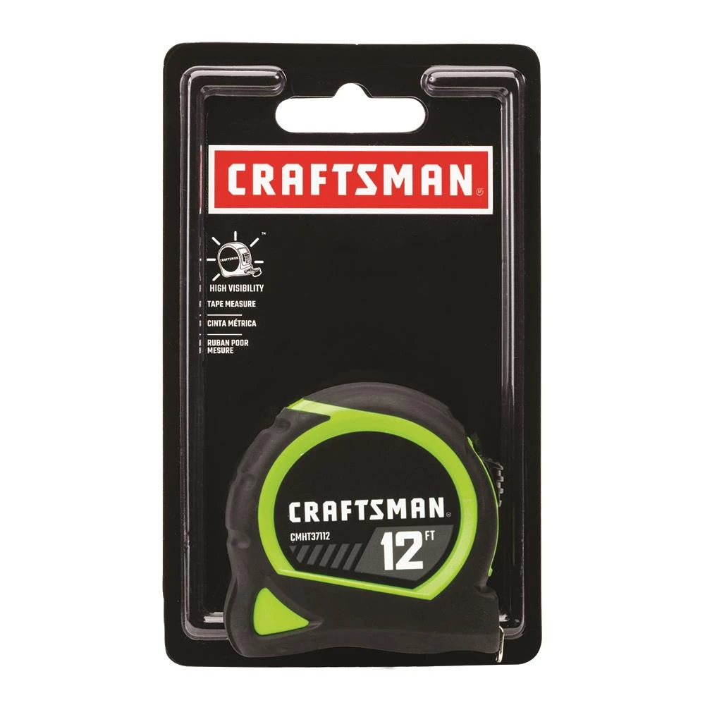 CRAFTSMAN Tape Measures HI-VIS 12-ft Tape Measure 9 CRAFTSMAN Tape Measures HI-VIS 12-ft Tape Measure - Image 9