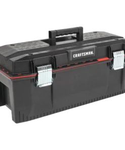 CRAFTSMAN Portable Tool Boxes PRO 28-in Red Plastic Lockable Tool Box -Craftsman Store 09704243