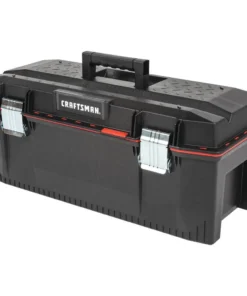 CRAFTSMAN Portable Tool Boxes PRO 28-in Red Plastic Lockable Tool Box -Craftsman Store 09704244