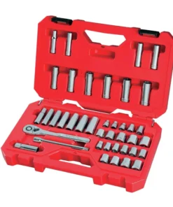 CRAFTSMAN Mechanics Tool Sets 40-Piece Standard (SAE) and Metric Combination Polished Chrome Mechanics Tool Set (3/8-in) -Craftsman Store 09705265