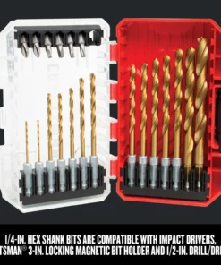 CRAFTSMAN Twist Drill Bits 21-Piece Assorted x Set Titanium Twist Drill Bit Set -Craftsman Store 09705884