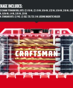 CRAFTSMAN Twist Drill Bits 21-Piece Assorted x Set Titanium Twist Drill Bit Set -Craftsman Store 09705885