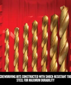 CRAFTSMAN Twist Drill Bits 21-Piece Assorted x Set Titanium Twist Drill Bit Set -Craftsman Store 09705887