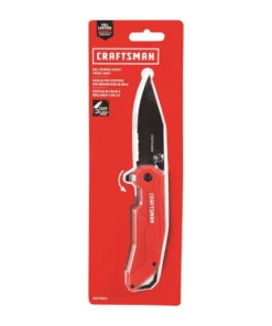 CRAFTSMAN Pocket Knives 4.11-in High Carbon Stainless Steel Black Oxide Pocket Knife -Craftsman Store 09727771