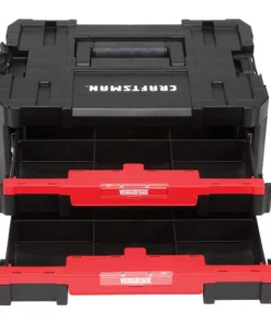 CRAFTSMAN Portable Tool Boxes VERSASTACK System 17-in 2-Drawer Black Plastic Tool Box -Craftsman Store 09729812