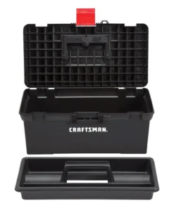 CRAFTSMAN Portable Tool Boxes 16-in Black Plastic Lockable Tool Box -Craftsman Store 09729825