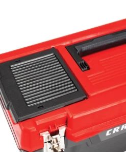 CRAFTSMAN Portable Tool Boxes DIY 20-in Red Plastic Lockable Tool Box -Craftsman Store 09729831