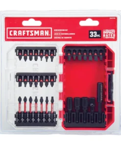 CRAFTSMAN Impact Driver Bits Impact-rated 33-Piece Set x Set Impact Driver Bit Set -Craftsman Store 09734957