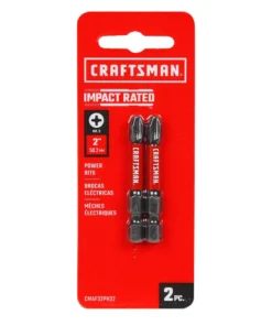 CRAFTSMAN Impact Driver Bits Impact-Rated 2-Piece 1/4-in x 2-in Phillips Impact Driver Bit -Craftsman Store 09734970