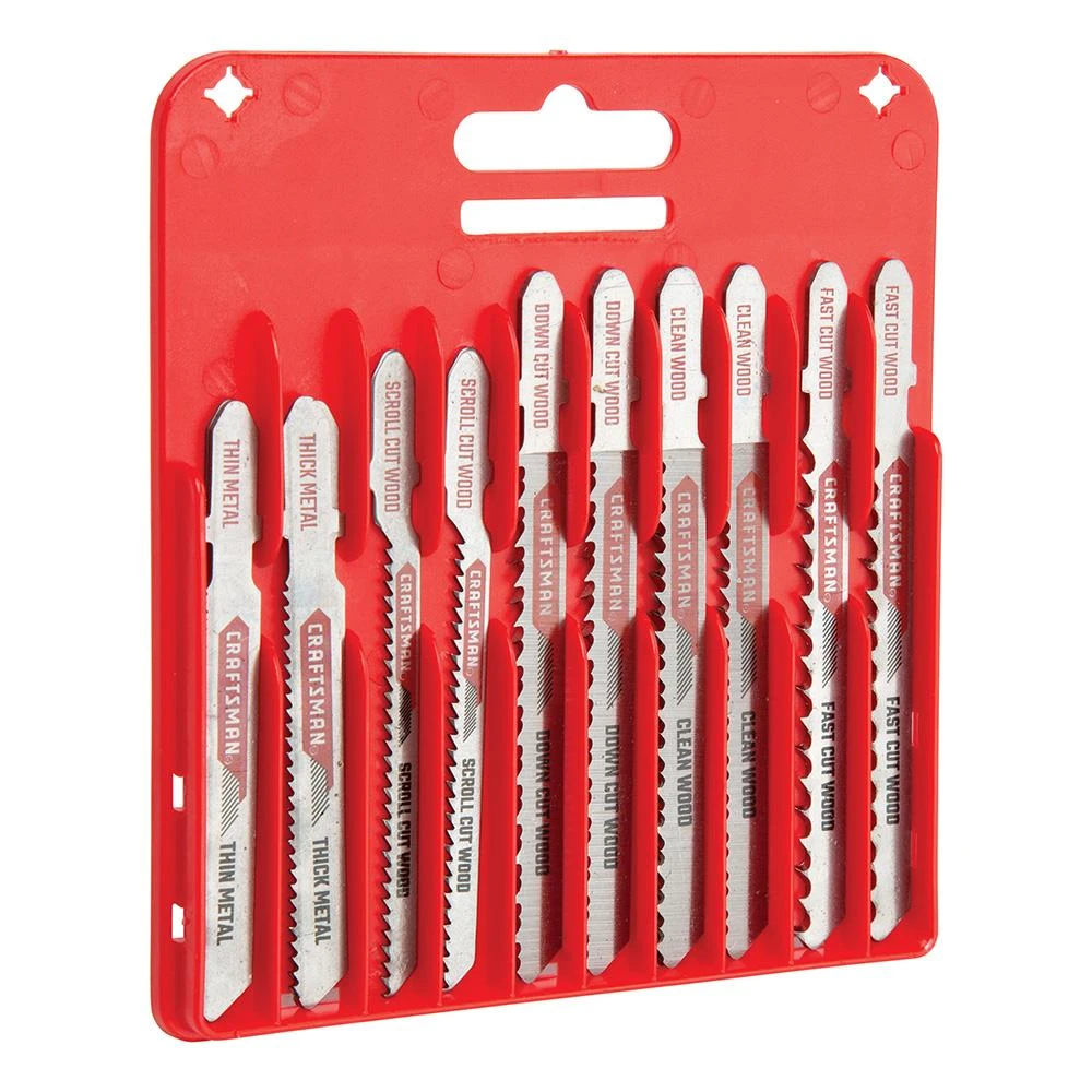 CRAFTSMAN Jigsaw Blades 13-Pack Set T-shank High-carbon Steel Jigsaw Blade Set 5 CRAFTSMAN Jigsaw Blades 13-Pack Set T-shank High-carbon Steel Jigsaw Blade Set - Image 5