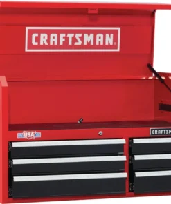 CRAFTSMAN Top Tool Chests 2000 Series 40.5-in W x 24.5-in H 6-Drawer Steel Tool Chest (Red) -Craftsman Store 09861049