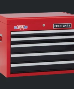 CRAFTSMAN Top Tool Chests 2000 Series 26-in W x 19.75-in H 5-Drawer Steel Tool Chest (Red) -Craftsman Store 09889494