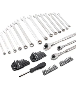 CRAFTSMAN Mechanics Tool Sets 150-Piece Standard (SAE) and Metric Combination Gunmetal Chrome Mechanics Tool Set (1/4-in; 3/8-in) -Craftsman Store 10053551