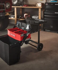 CRAFTSMAN Portable Tool Boxes 22-in 1-Drawer Black Plastic and Metal Wheels Lockable Tool Box -Craftsman Store 10151559