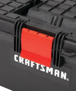 CRAFTSMAN Portable Tool Boxes 13-in (No Drawer Slides) Red Plastic Lockable Tool Box -Craftsman Store 10251233