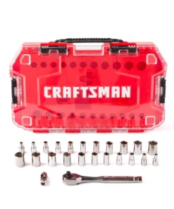 CRAFTSMAN Mechanics Tool Sets 24-Piece Standard (SAE) and Metric Combination Gunmetal Chrome Mechanics Tool Set (1/4-in) -Craftsman Store 10266785