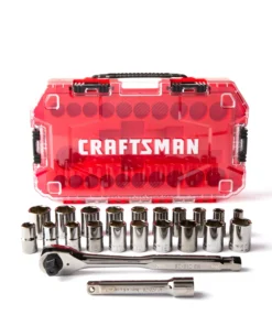 CRAFTSMAN Mechanics Tool Sets 22-Piece Standard (SAE) and Metric Combination Gunmetal Chrome Mechanics Tool Set -Craftsman Store 10266793