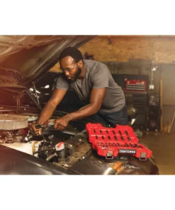 CRAFTSMAN Mechanics Tool Sets 51-Piece Standard (SAE) and Metric Combination Gunmetal Chrome Mechanics Tool Set (3/8-in) 47 CRAFTSMAN Mechanics Tool Sets 51-Piece Standard (SAE) and Metric Combination Gunmetal Chrome Mechanics Tool Set (3/8-in) -Craftsman Store 10397810
