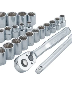 CRAFTSMAN Ratchets & Ratchet Sets 22-Piece 72-Tooth 3/8-in Drive Quick-release Standard Ratchet Set