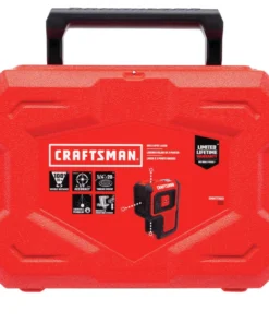CRAFTSMAN Laser Levels 100-ft Red Beam Self-Leveling Line Generator 3 Spot Laser Level Kit with Plumb Points with Hard Case -Craftsman Store 10464575