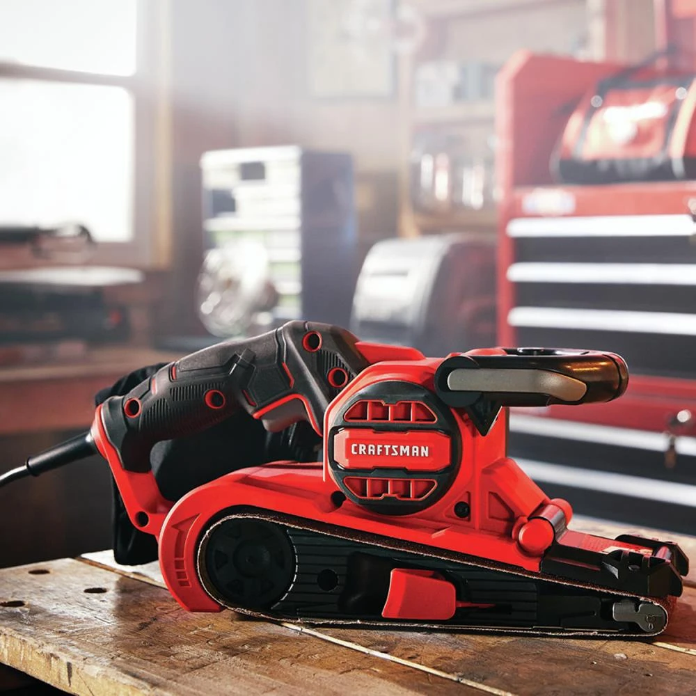 CRAFTSMAN Power Sanders 120-Volt 7-Amp Corded Belt Sander with Dust Management 8 CRAFTSMAN Power Sanders 120-Volt 7-Amp Corded Belt Sander with Dust Management - Image 8