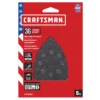 CRAFTSMAN Power Tool Sandpaper Ceramic Mouse Sheet 36 Grit 8pk 8-Piece Ceramic Alumina 36-Grit Detail Sandpaper