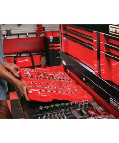 CRAFTSMAN Mechanics Tool Sets 81-Piece Standard (SAE) and Metric Combination Gunmetal Chrome Mechanics Tool Set (1/4-in; 3/8-in) -Craftsman Store 10996625