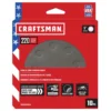 CRAFTSMAN Power Tool Sandpaper 5 In 8H H/L Cer Disc 220 Grt 10pk 10-Piece Ceramic Alumina 220-Grit Disc Sandpaper