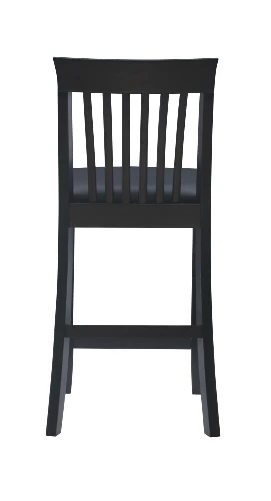 Linon Bar Stools Torino Craftsman Counter Stool Black Counter height (22-in to 26-in) Upholstered Bar Stool 5 Linon Bar Stools Torino Craftsman Counter Stool Black Counter height (22-in to 26-in) Upholstered Bar Stool - Image 5