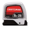 CRAFTSMAN Tape Measures CHROMELOCK 26-ft Auto Lock Tape Measure