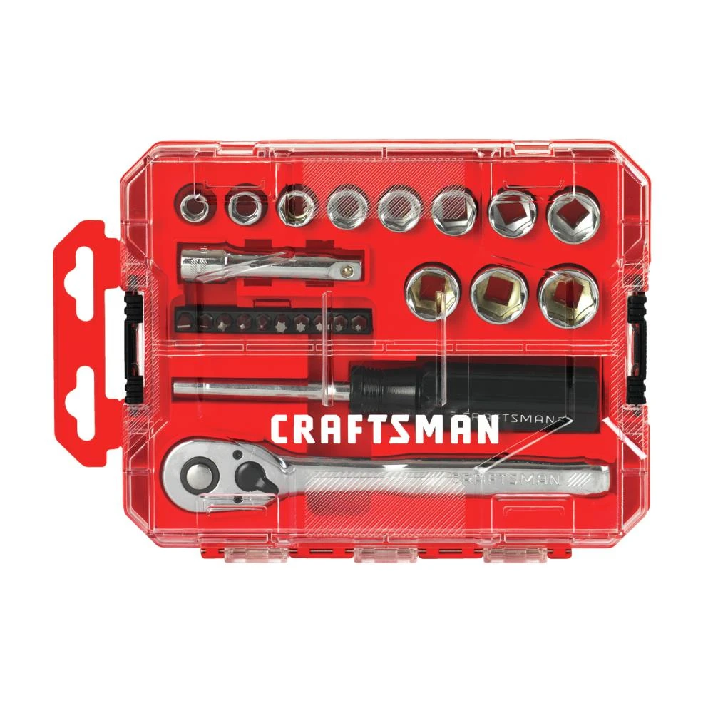 CRAFTSMAN Mechanics Tool Sets 24-Piece Metric Polished Chrome Mechanics Tool Set (3/8-in) 3 CRAFTSMAN Mechanics Tool Sets 24-Piece Metric Polished Chrome Mechanics Tool Set (3/8-in) - Image 3