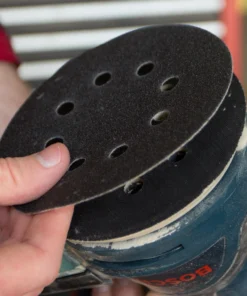 CRAFTSMAN Power Tool Sandpaper 5 In 8H H/L Cer Disc 80 Grit 10pk 10-Piece Ceramic Alumina 80-Grit Disc Sandpaper -Craftsman Store 11905040