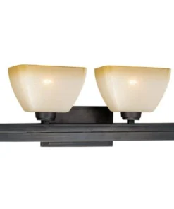 Cascadia Vanity Lights Descartes II 4-Light Bronze Craftsman Vanity Light