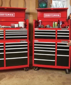CRAFTSMAN Bottom Tool Cabinets 2000 Series 41-in W x 37.5-in H 10-Drawer Steel Rolling Tool Cabinet (Red) -Craftsman Store 11963361