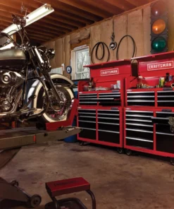 CRAFTSMAN Top Tool Chests 2000 Series 51.5-in W x 24.5-in H 8-Drawer Steel Tool Chest (Red) -Craftsman Store 11994219 scaled