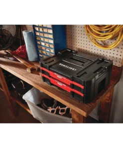 CRAFTSMAN Portable Tool Boxes VERSASTACK System 17-in 2-Drawer Black Plastic Tool Box -Craftsman Store 12004029