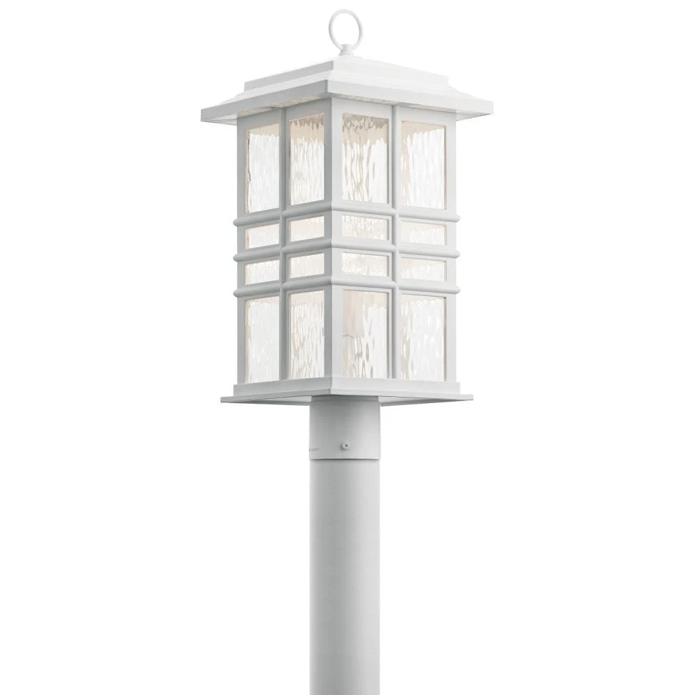 Kichler Post Light Parts Beacon Square 150-Watt 20.5-in White Craftsman Light Post Lantern 1 Kichler Post Light Parts Beacon Square 150-Watt 20.5-in White Craftsman Light Post Lantern