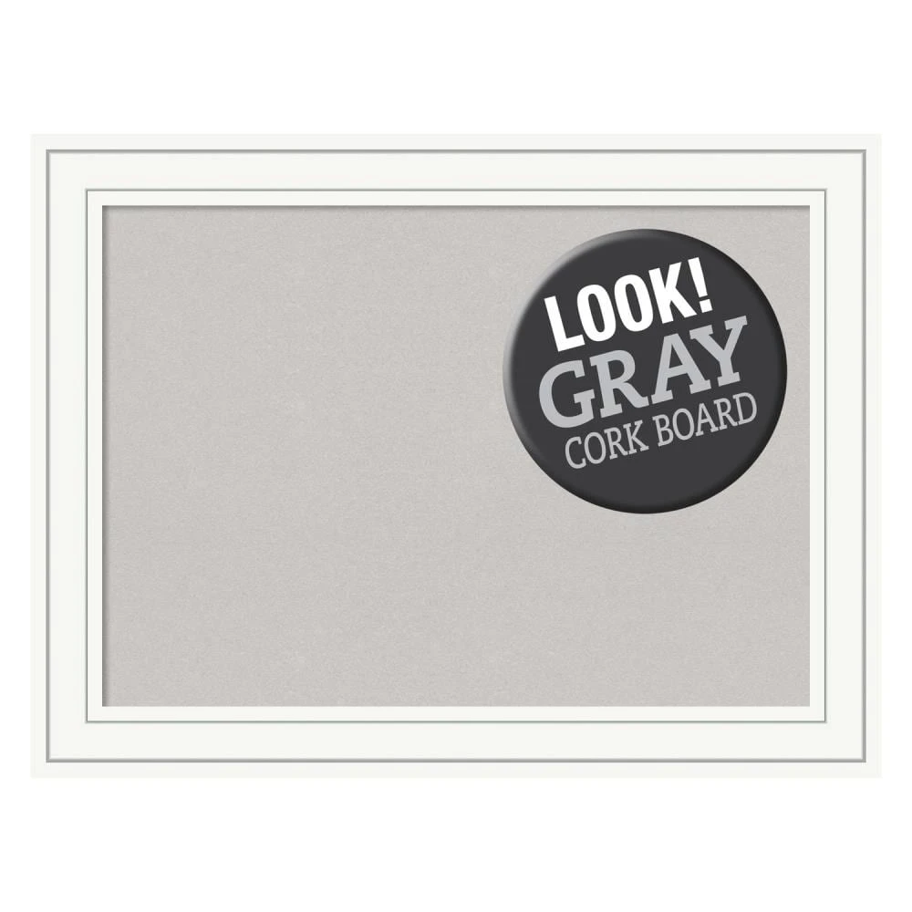 Amanti Art Memo Boards Craftsman White Frame Collection 32.88-in W x 24.88-in H Landscape or Portrait Bulletin Board 1 Amanti Art Memo Boards Craftsman White Frame Collection 32.88-in W x 24.88-in H Landscape or Portrait Bulletin Board