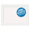 Amanti Art Memo Boards Craftsman White Frame Collection 32.88-in W x 24.88-in H Landscape or Portrait Bulletin Board