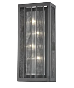 Z-Lite Wall Sconces Meridional 4-in W 1-Light Bronze Craftsman Wall Sconce