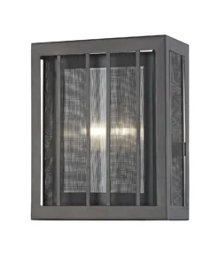 Z-Lite Wall Sconces Meridional 4-in W 1-Light Bronze Craftsman Wall Sconce