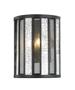 Z-Lite Wall Sconces Juturna 4-in W 1-Light Bronze Craftsman Wall Sconce