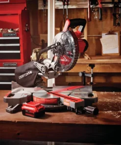 CRAFTSMAN Miter Saws V20 7-1/4-in 20-Volt Max Single Bevel Sliding Compound Cordless Miter Saw -Craftsman Store 12115366