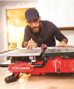 CRAFTSMAN Tile Saws 7-in 30-Amp Tabletop Sliding Table Tile Saw -Craftsman Store 12149583