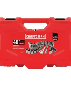 CRAFTSMAN Mechanics Tool Sets 40-Piece Standard (SAE) and Metric Combination Polished Chrome Mechanics Tool Set (3/8-in) -Craftsman Store 12158430