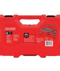CRAFTSMAN Mechanics Tool Sets 40-Piece Standard (SAE) and Metric Combination Polished Chrome Mechanics Tool Set (3/8-in) -Craftsman Store 12158432