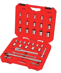 CRAFTSMAN Mechanics Tool Sets 33-Piece Standard (SAE) and Metric Combination Polished Chrome Mechanics Tool Set (3/8-in) -Craftsman Store 12190896